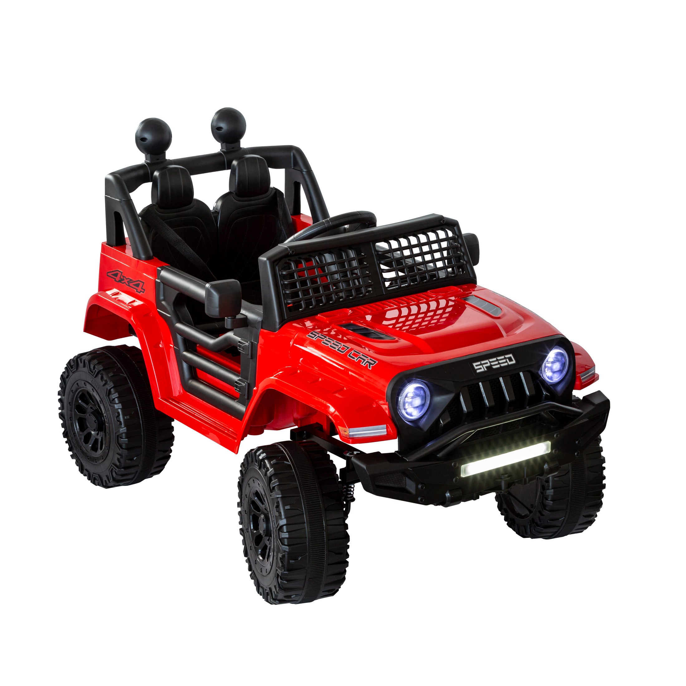 Jeep Inspired Remote Controlled Ride on Electric Car Red Lenoxx Electronics