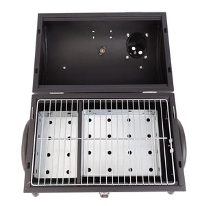 Charcoal Grill with Chimney and Temperature Gauge