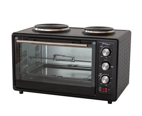 Portable Oven with Rotisserie and 2 cooking plates