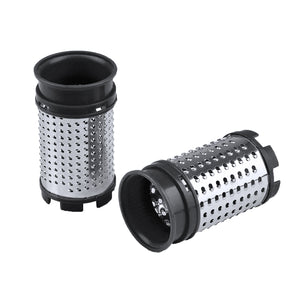 Grating cylinders of the Cordless Rechargeable Electronic Grater.