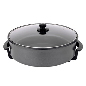 Non-Stick Electric Fry Pan (Dark Grey) 38cm Diameter, 240°C Max