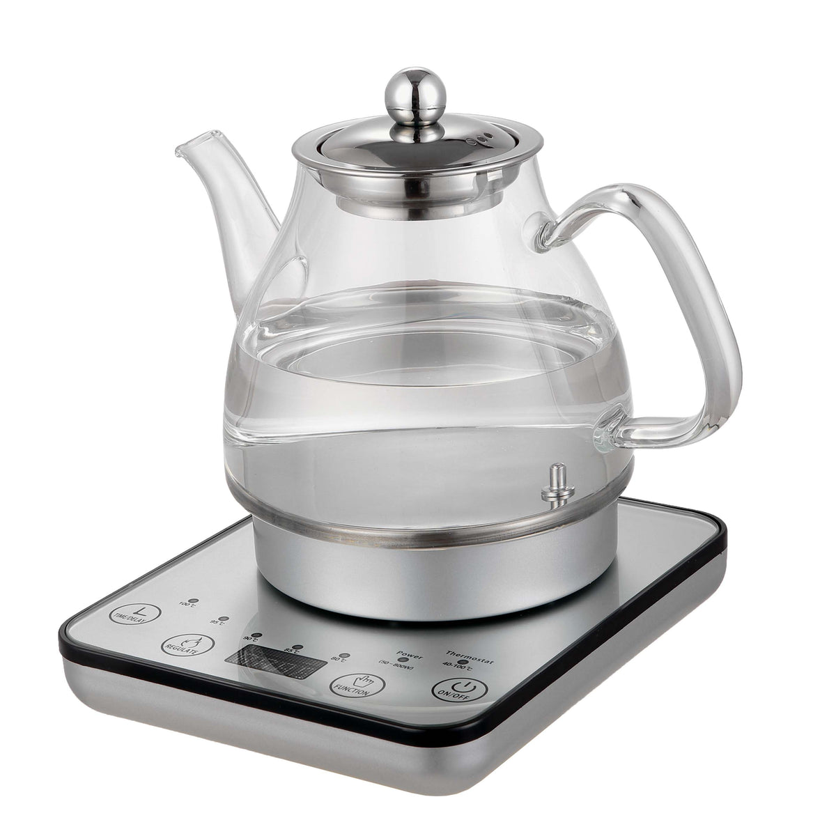 Digital Glass Kettle on white background.