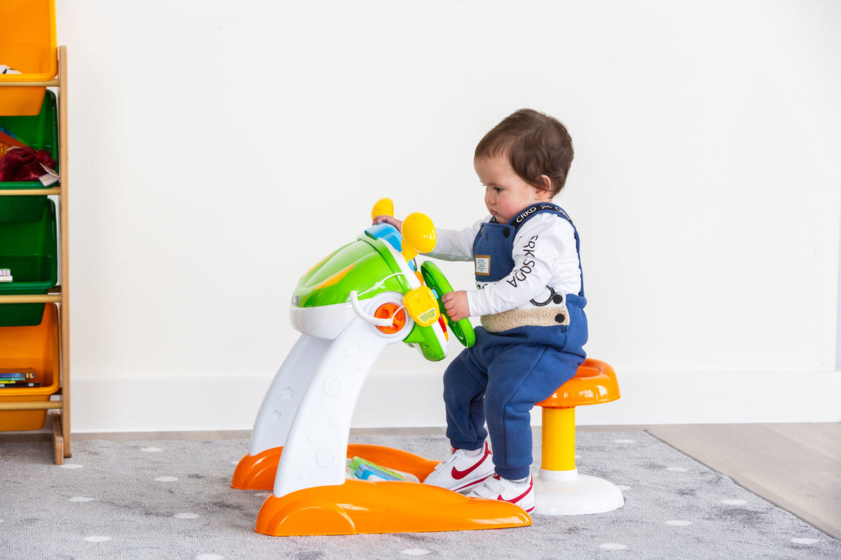 Baby Sensory Play Interactive Driving Simulation with Music and Light