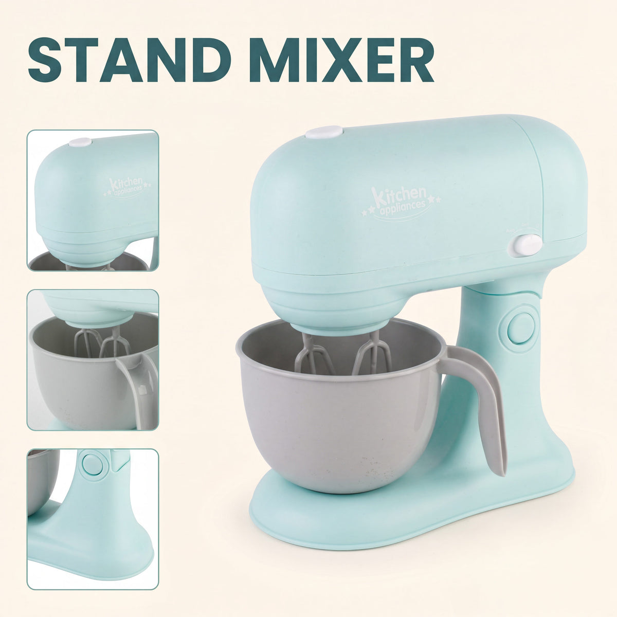 4-Piece Home Appliance Toy Set - Mixer, Washing Machine, Oven & Dishwasher