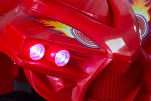 Rechargeable Ride-on Quad bike (Red) with Safe Braking System