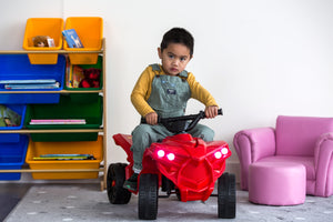 Rechargeable Ride-on Quad bike (Red) with Safe Braking System