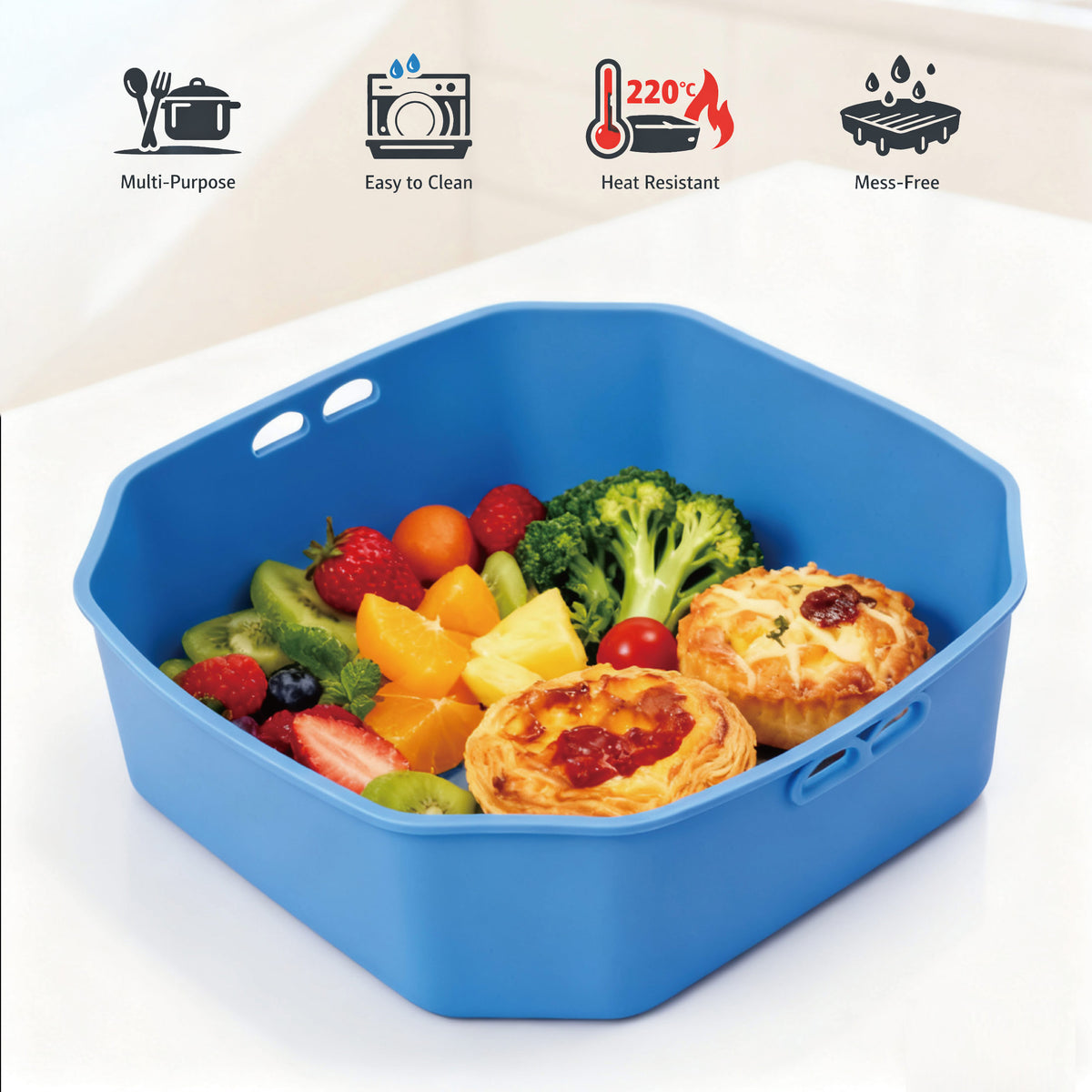 Air Fryer BPA-Free Multi-Purpose Silicone Liners (2-Pack)