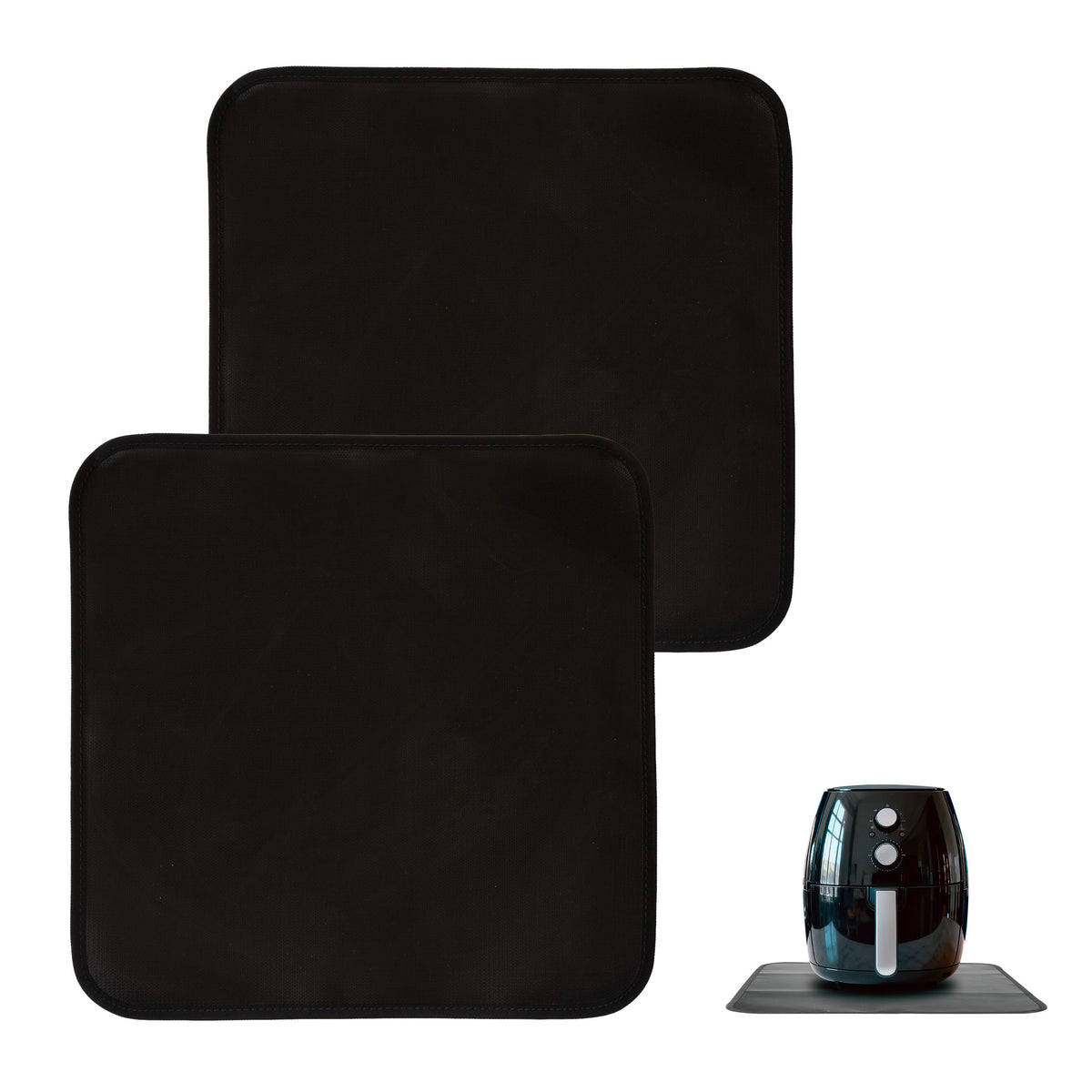Non-Slip Heat-Resistant Air Fryer Benchtop Protector Mats (2-Pack)
