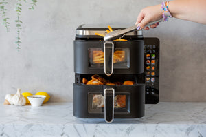11L Dual Zone Vertical Air Fryer with Foldable Colour Screen