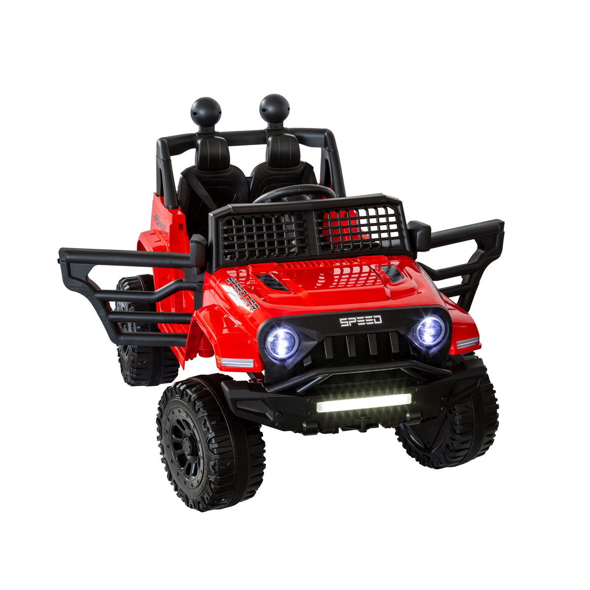 Jeep Inspired Remote Controlled Ride on Electric Car Red Lenoxx Electronics