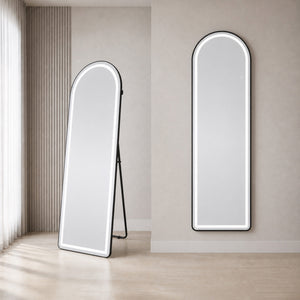 Full-Length Mirror with LED Light and Smart Touch Controls