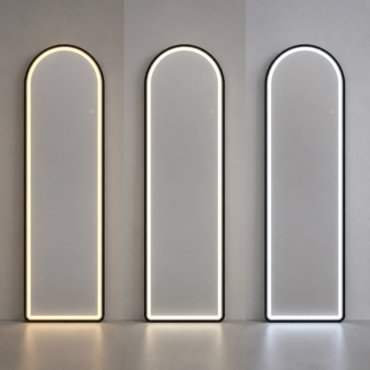 Full-Length Mirror with LED Light and Smart Touch Controls
