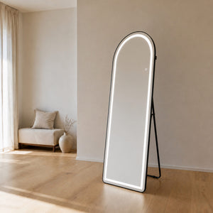 Full-Length Mirror with LED Light and Smart Touch Controls
