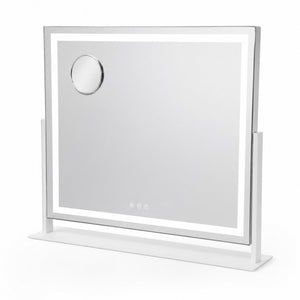 LED Makeup Mirror with Adjustable Brightness & Magnifying Mirror