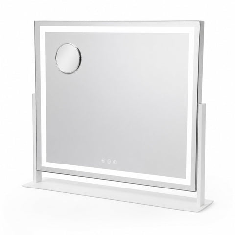 LED Makeup Mirror with Adjustable Brightness & Magnifying Mirror
