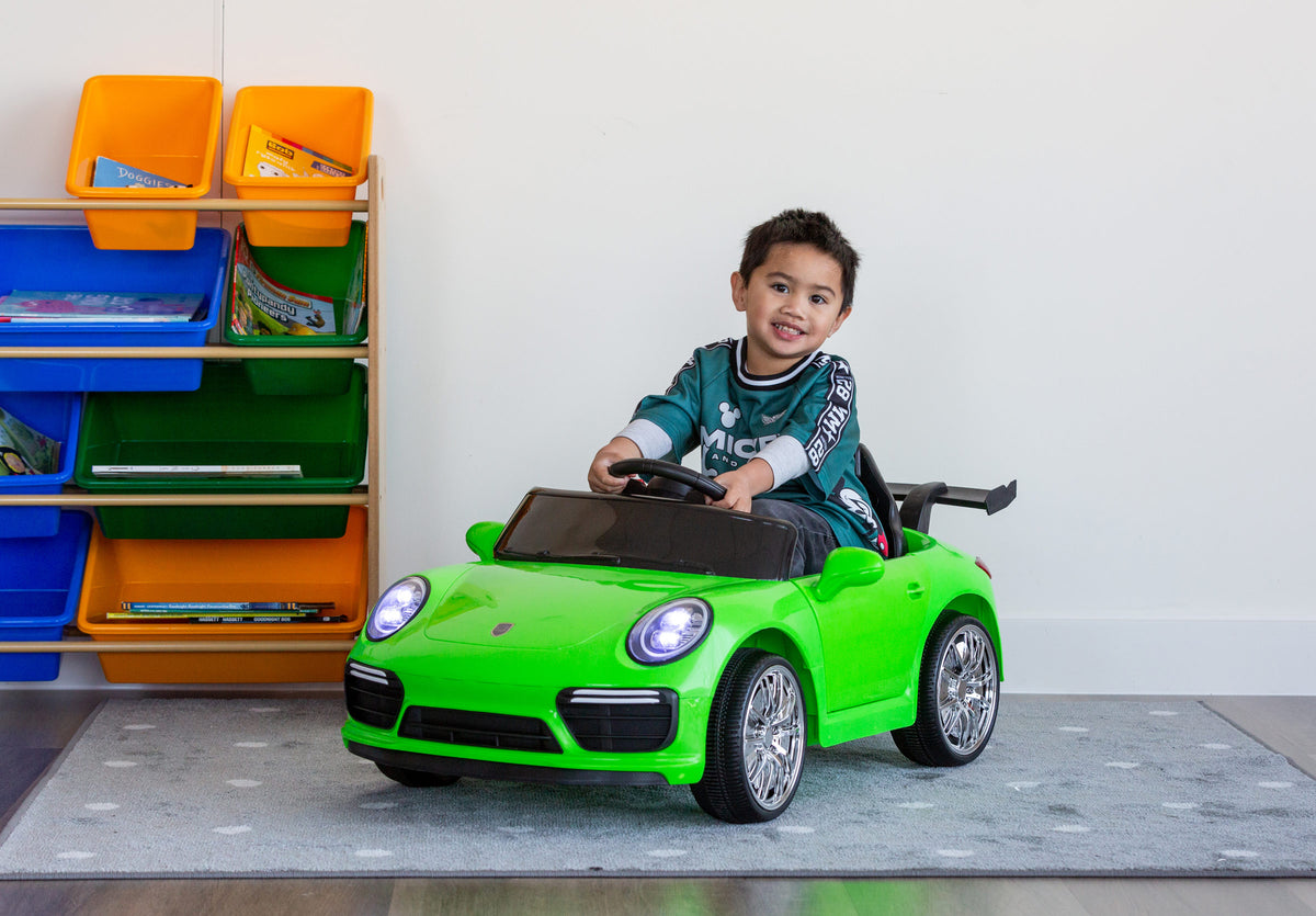 Porsche-inspired Design Ride-on (Green) Electric Car with Parental Remote Control