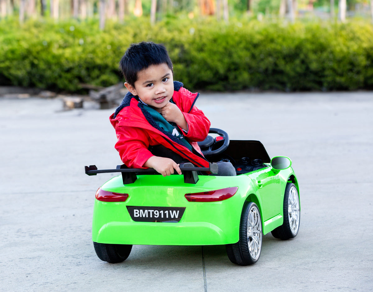 Porsche-inspired Design Ride-on (Green) Electric Car with Parental Remote Control