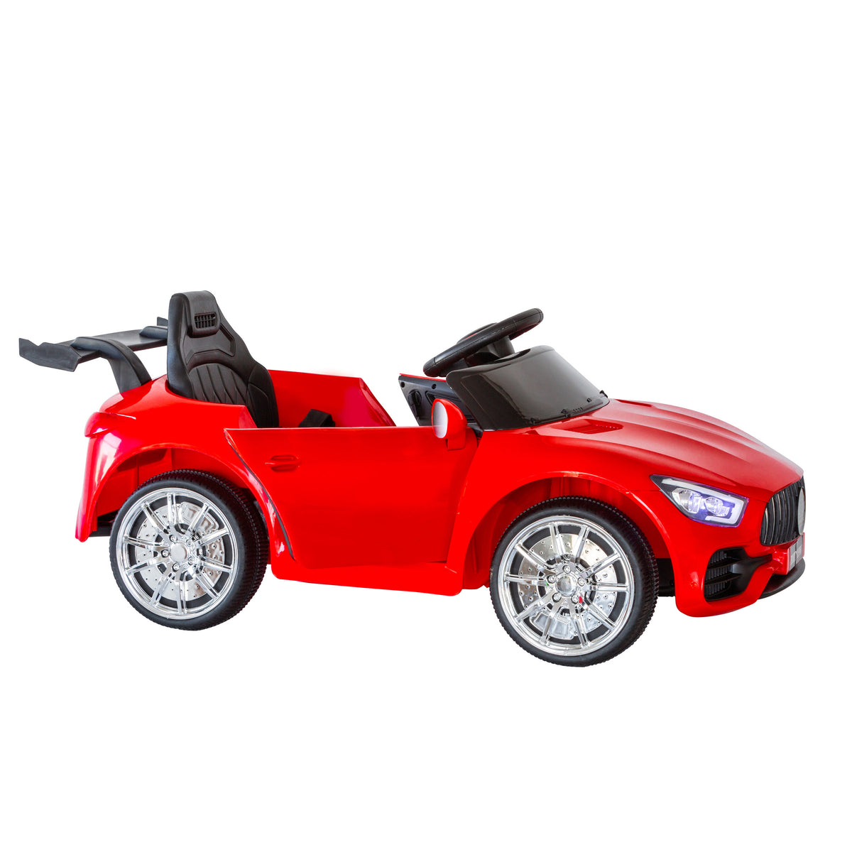 Mercedes-inspired Design Ride-on (Red) Electric Car with Parental Remote Control