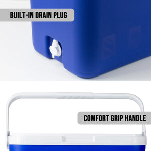 33L Portable Cooler Box for Picnic, Camping, Fishing, Caravan