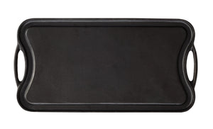 Top view of the Seasoned Cast Iron reversible Griddle