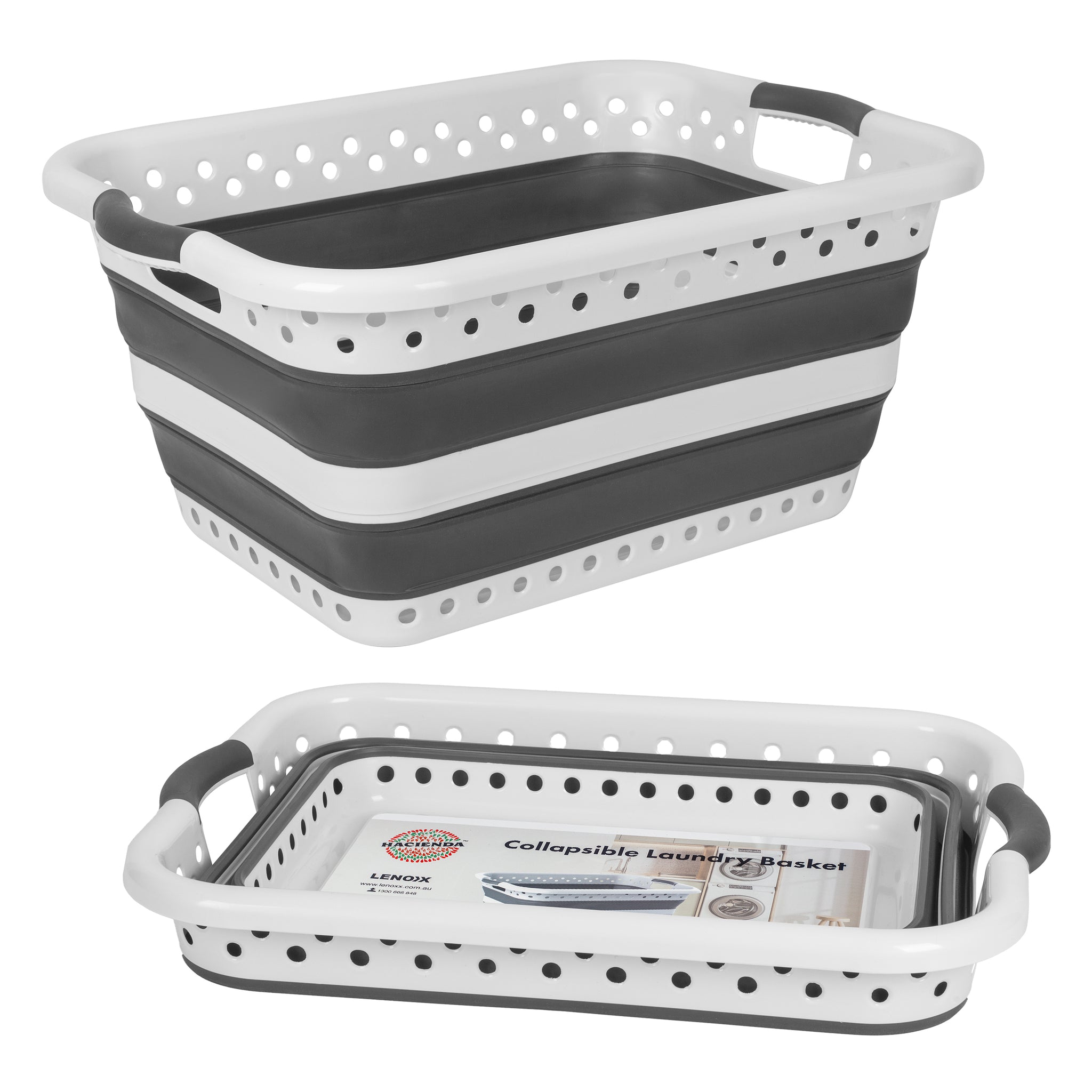 45L Space Saving Laundry Basket, Collapsible Hamper for Dorms, RVs, Homes and Garages