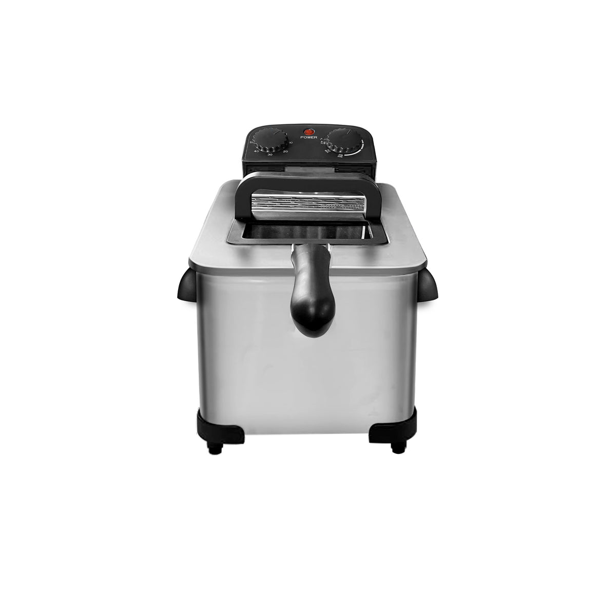 3.8L Deep Fryer with Timer Control Knob and Thermal Safety Device