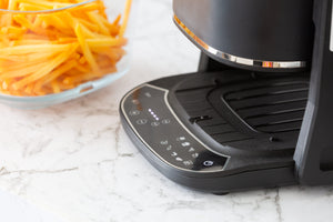 2-in-1 Air Fryer & Grill with Clear Glass Cooking Basket