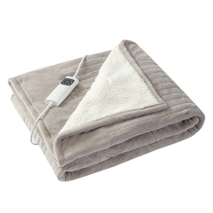 Heated Throw Blanket, Soft Double-Sided Fleece with Adjustable Heat Settings