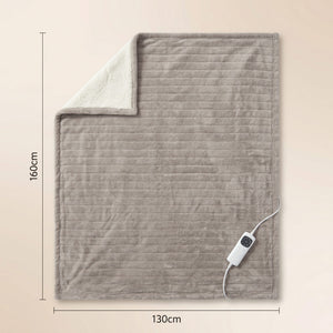 Heated Throw Blanket, Soft Double-Sided Fleece with Adjustable Heat Settings