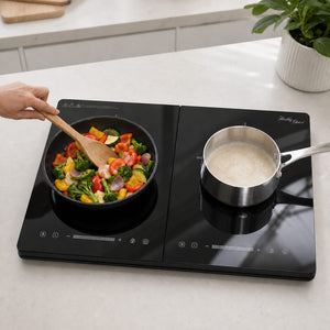 Slim Double Induction Cooker w/ 2 Plates, 2400W