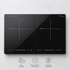 Slim Double Induction Cooker w/ 2 Plates, 2400W