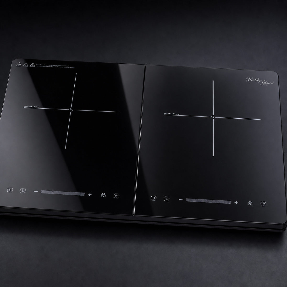 Slim Double Induction Cooker w/ 2 Plates, 2400W