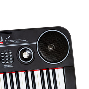 Close up of the speakers of the Lenoxx 61 Keys Electronic Piano Keyboard 