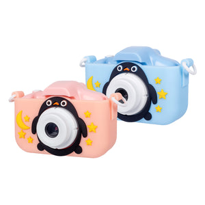 Kids Digital Dual Lens Camera, 4x Zoom and HD Video Recording - Pink/Blue