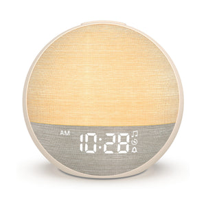 Sunrise Alarm Clock with 30 Soothing Sounds and RGB Light