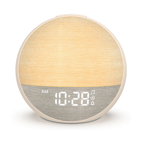 Sunrise Alarm Clock with 30 Soothing Sounds and RGB Light