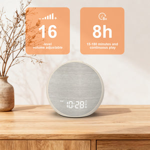 Sunrise Alarm Clock with 30 Soothing Sounds and RGB Light