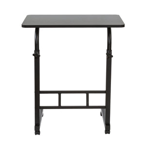 Back view of the Black Portable Laptop Desk with Adjustable Height.