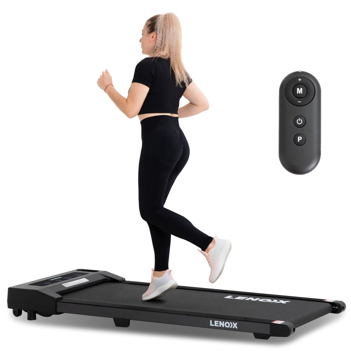 Electric Walking Pad Treadmill with Remote Control and Screen Display