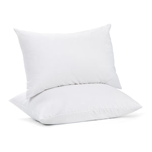 100% Cotton Pillow Cover with 800g Poly Fill – Hypoallergenic, Antibacterial, and Cooling Technology