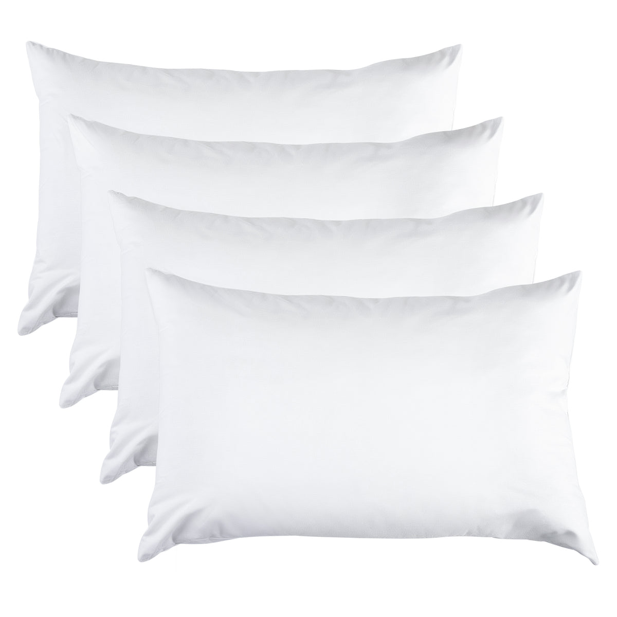 100% Cotton Pillow Cover with 800g Poly Fill – Hypoallergenic, Antibacterial, and Cooling Technology