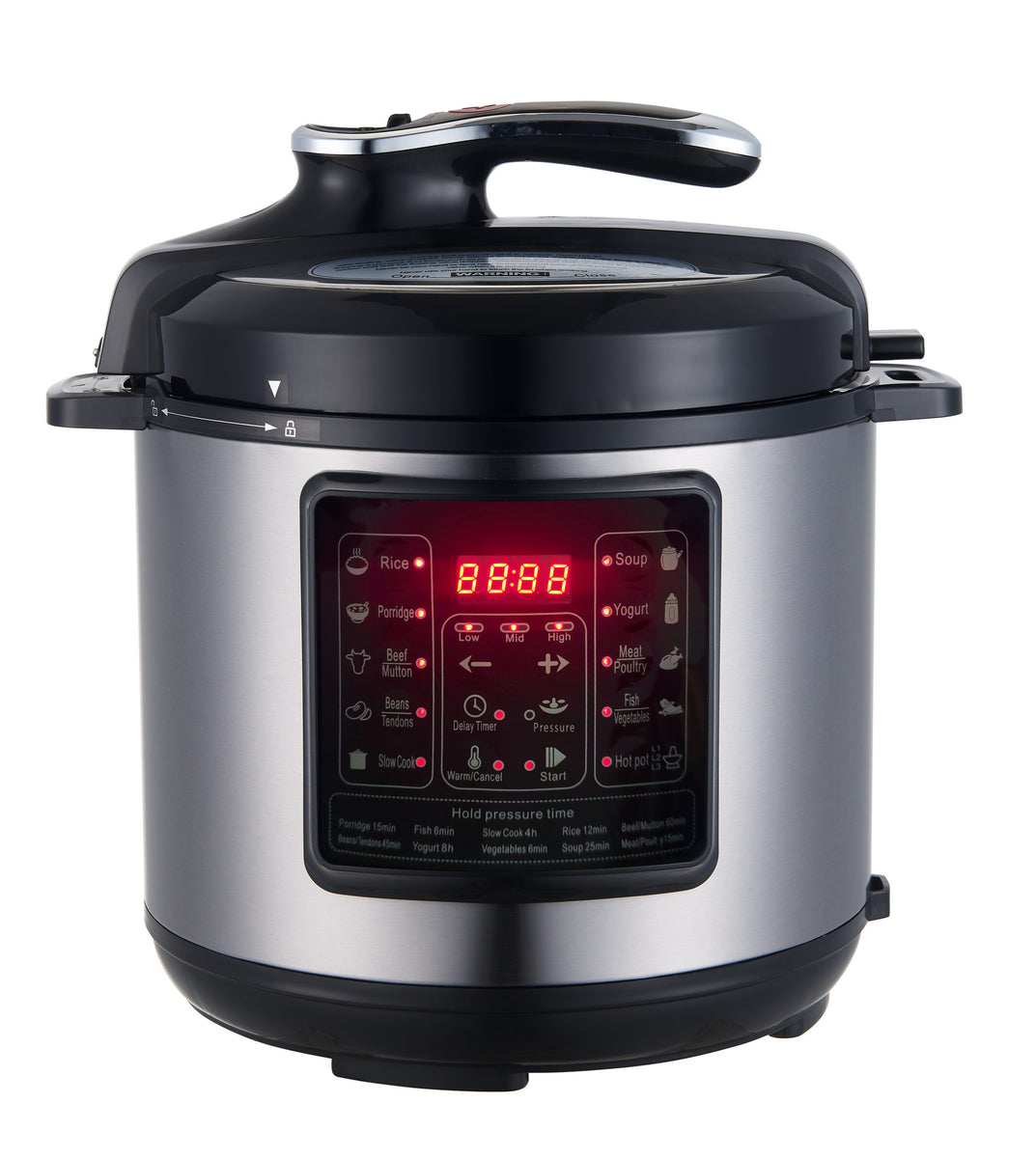 Front-facing 6L Electric Pressure Cooker by Healthy Choice