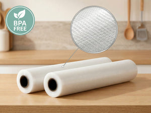 Vacuum Sealer Bags for Fresher Food (28cm) 2-Pack of Rolls