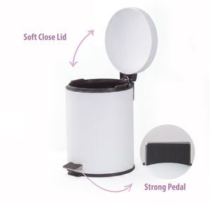 6L Compact Soft-Close Pedal Bin