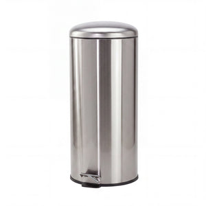 30L Pedal Bin with Stainless Steel and Plastic Construction