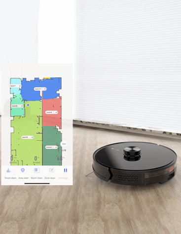 360 Degree LiDAR Scanning Robot Vacuum & Mop with Auto Disposal Station
