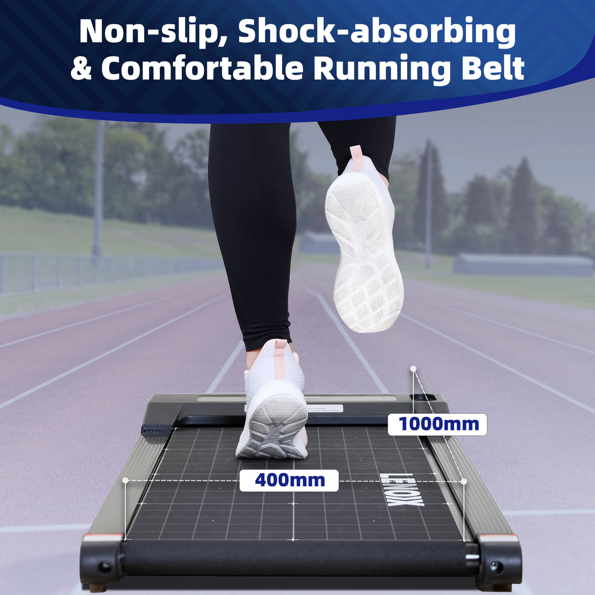 Electric Walking Pad Treadmill with Remote Control and Screen Display