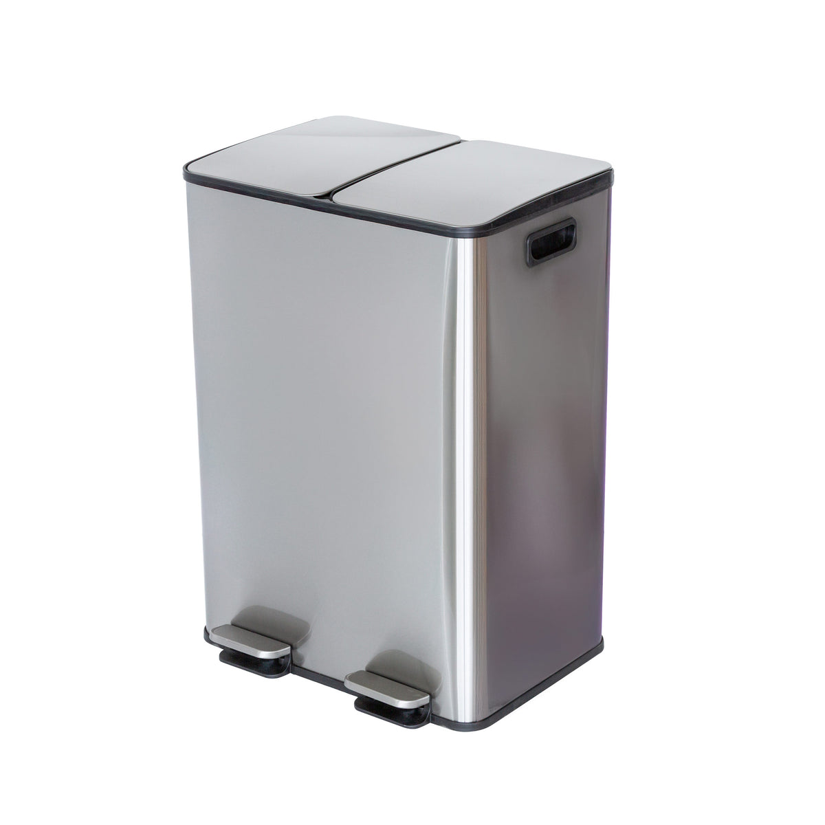 Stainless Steel Dual Compartment, 2 x 30L, Rubbish Bin