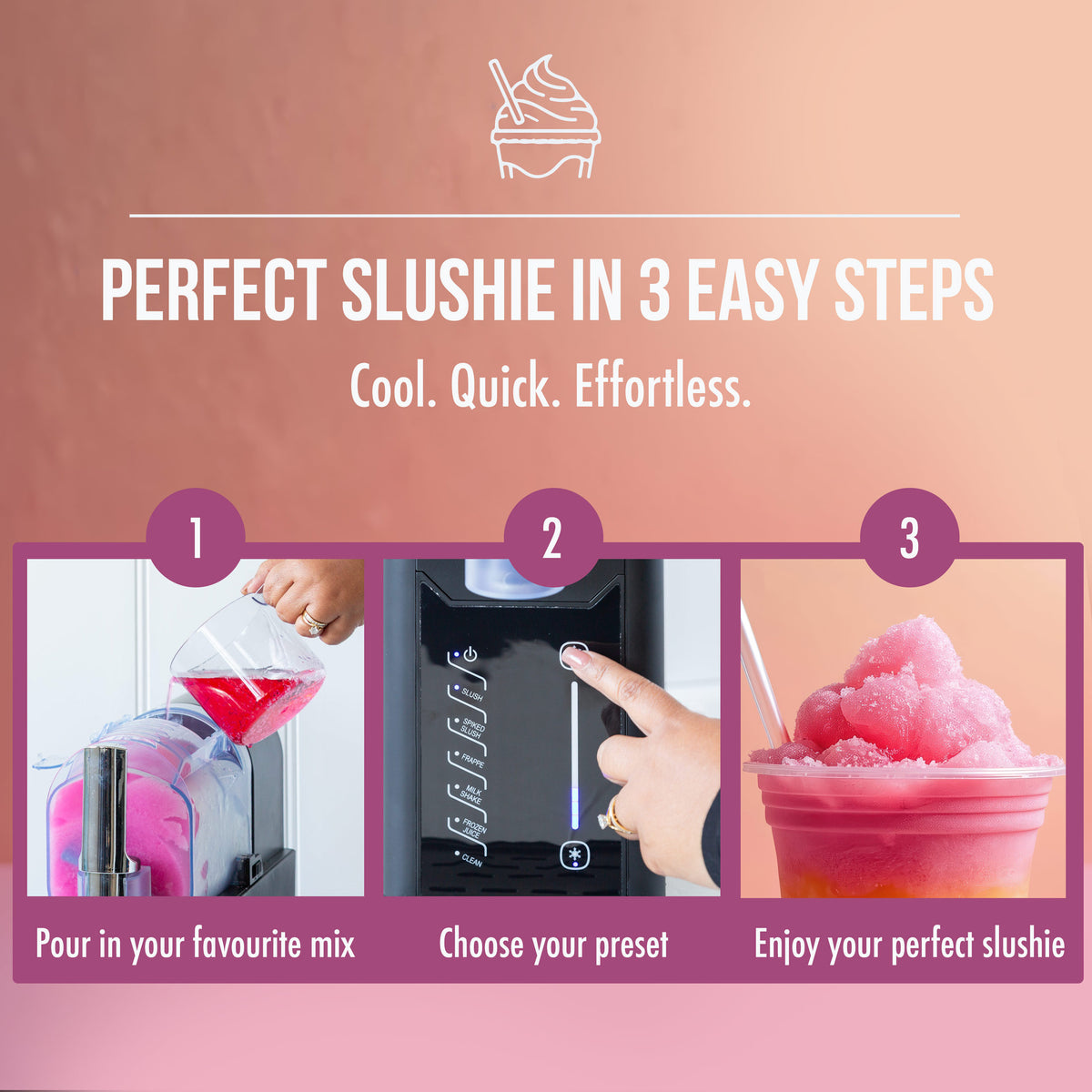 Slushie Maker, One Touch Control, 5 Preset Programs