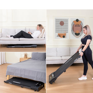 Electric Walking Pad Treadmill with Remote Control and Screen Display